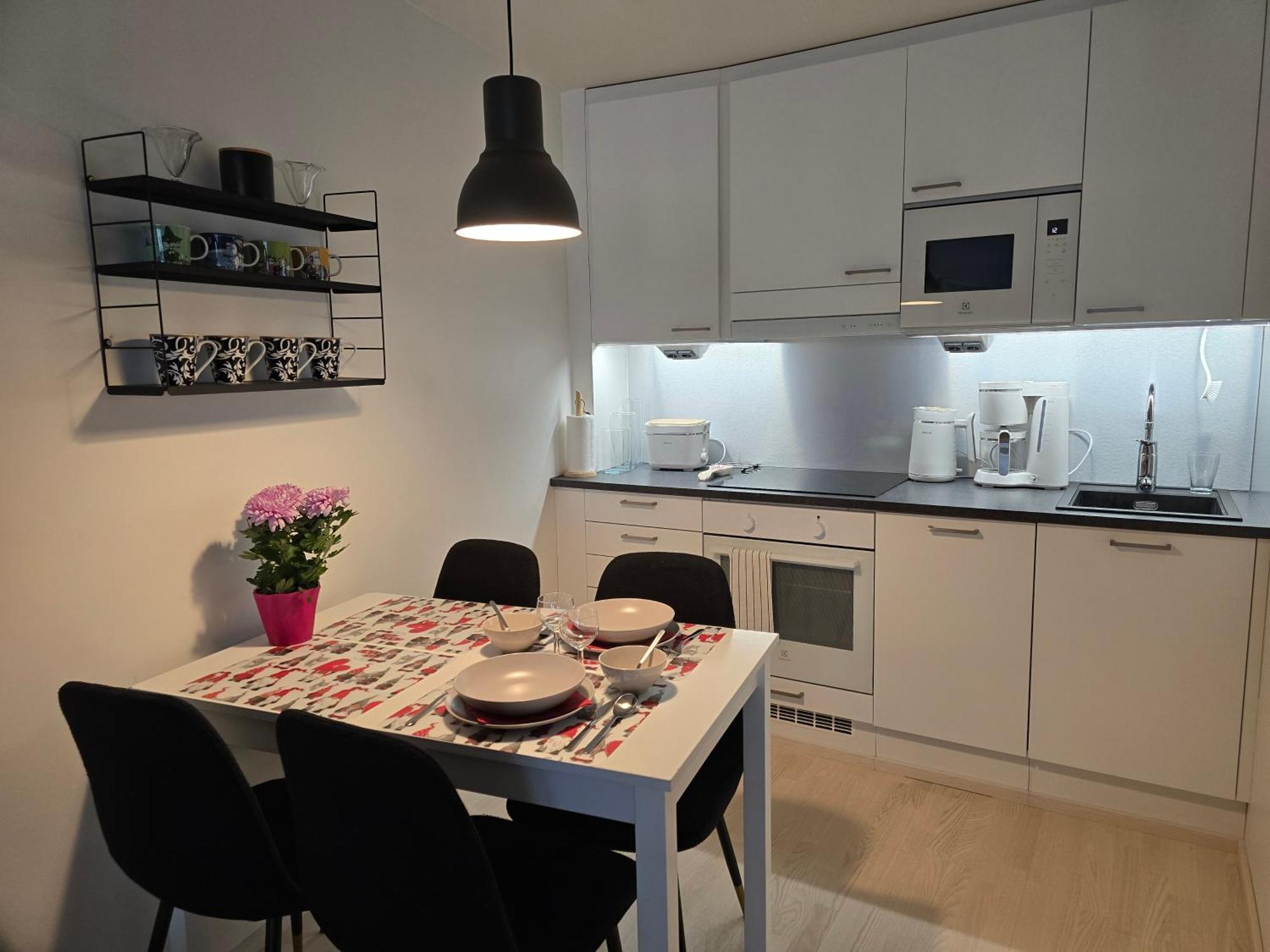 Uusi Kotoisa Kaksio Yksityissaunalla Rovaniemi